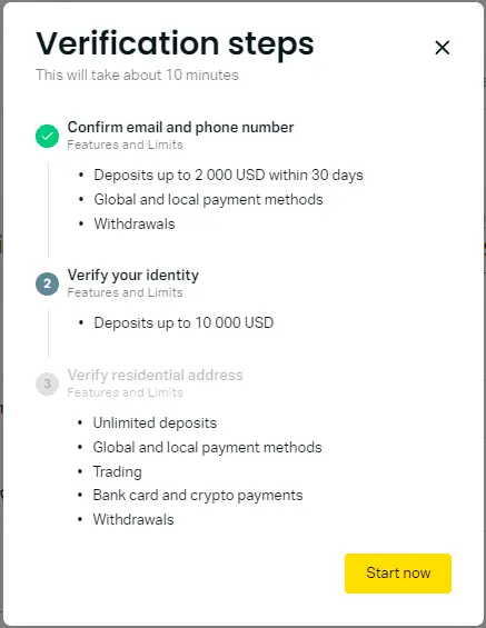 exness-核实步骤资讯
